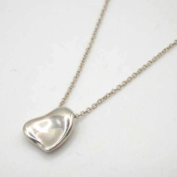Authentic TIFFANY＆Co. Peretti Full Heart design Necklace Silver925 [Used] - Picture 1 of 5